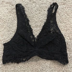 Generic lace bralette, black, small